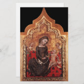 Papeterie MADONNE DE Noël HUMILITAIRE (Devant / Derrière)