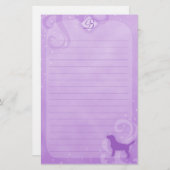 Papeterie magique pourpre de beagle (Devant / Derrière)