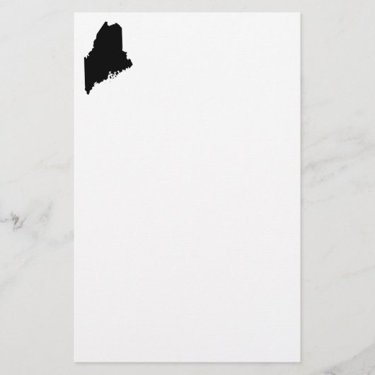 Papeterie Maine en noir et blanc (Devant)