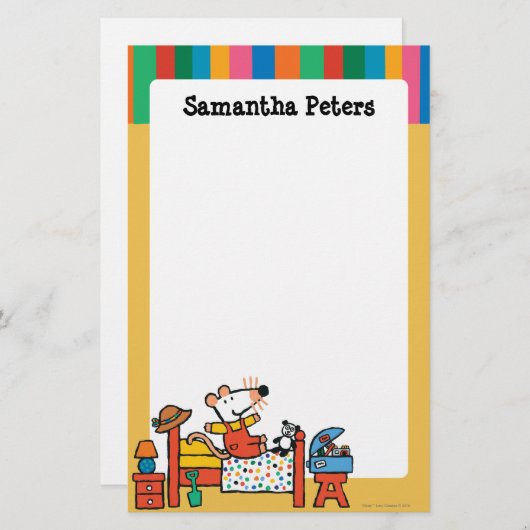 Papeterie Maisy adorable dans des de façon générale rouges (Devant / Derrière)