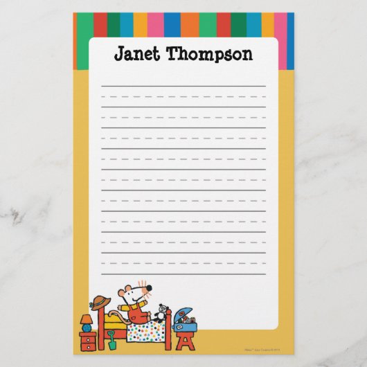 Papeterie Maisy adorable dans des de façon générale rouges (Devant)