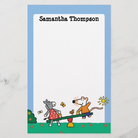 Papeterie Maisy et Dotty Seesaw sur le terrain de jeu (Devant)