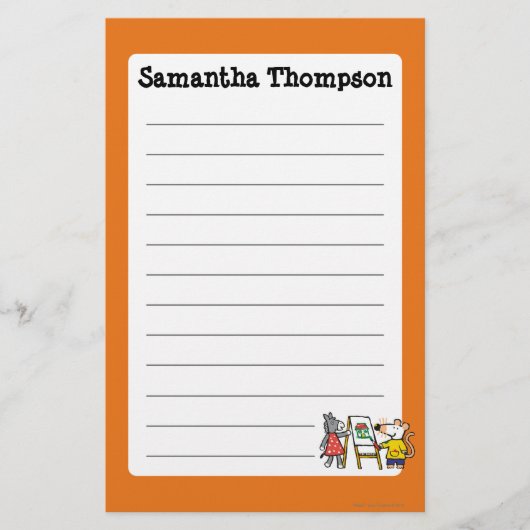 Papeterie Maisy et peinture pointillée à l'école maternelle (Devant)