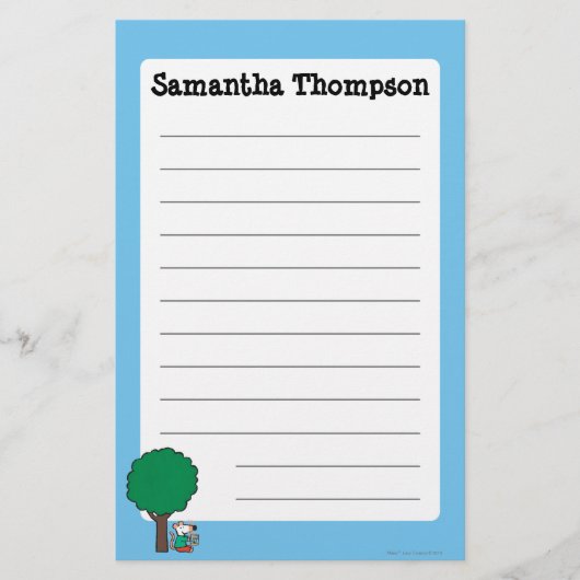 Papeterie Maisy lit son livre de bibliothèque dehors (Devant)