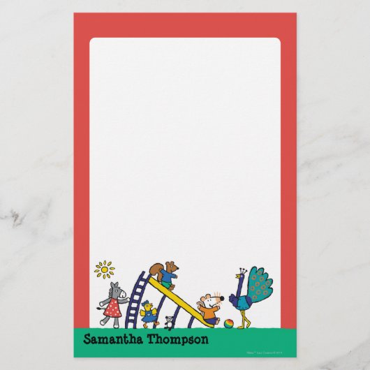 Papeterie Maisy sur le terrain de jeu avec ses amis (Devant)