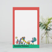 Papeterie Maisy sur le terrain de jeu avec ses amis (Debout devant)