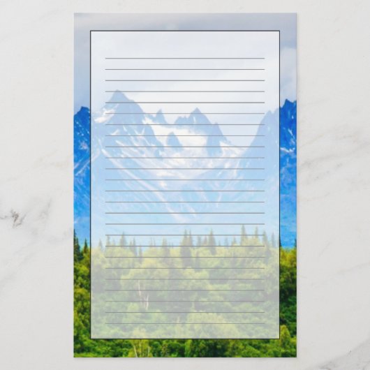 Papeterie Majestic Alaska Mountains (Devant)