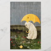 Papeterie Making Friends - Cute Ghost Lined Writing Paper (Dos)