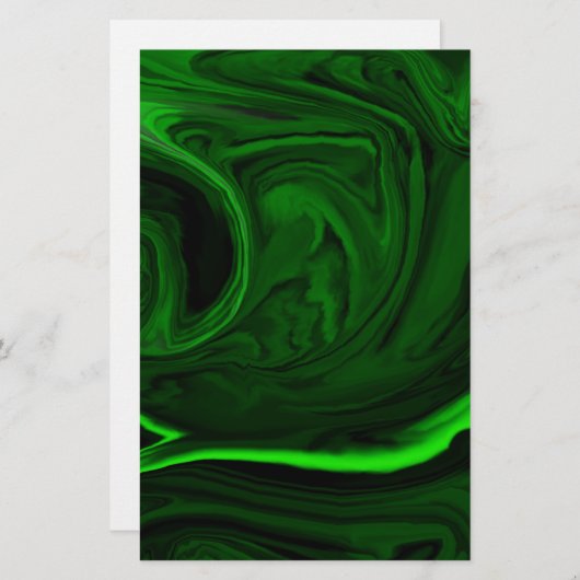 Papeterie malachite vert texture (Devant / Derrière)