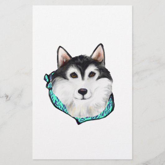 Papeterie Malamute d'Alaska (Devant)