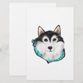 Papeterie Malamute d'Alaska (Devant / Derrière)