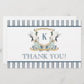 Papeterie Mallard Duck plié Merci Note (Devant / Derrière)