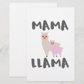 Papeterie Mama Llama Maman (Devant / Derrière)