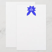 Papeterie Maman numéro 1 Ruban Bleu (Devant / Derrière)