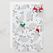 Papeterie manat de noël (Devant / Derrière)