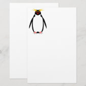 Papeterie Manchot rockhopper ou macaroni drôle (Devant / Derrière)