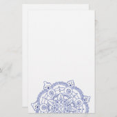 Papeterie Mandala 4 fixe (Devant / Derrière)