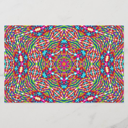 Papeterie Mandala bariolé embrouillé (Devant)