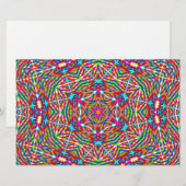 Papeterie Mandala bariolé embrouillé (Devant / Derrière)