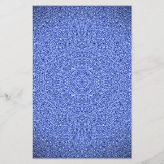 Papeterie Mandala bleu (Devant)