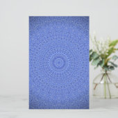 Papeterie Mandala bleu (Debout devant)
