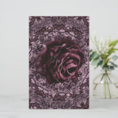 Papeterie Mandala de rose (Debout devant)