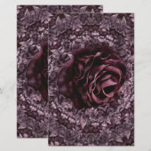 Papeterie Mandala de rose (Devant / Derrière)