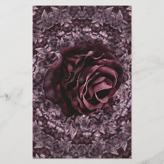Papeterie Mandala de rose (Devant)