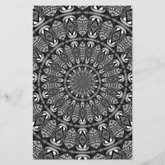 Papeterie Mandala monochrome (Devant)