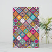 Papeterie Mandala motif marocain coloré (Debout devant)