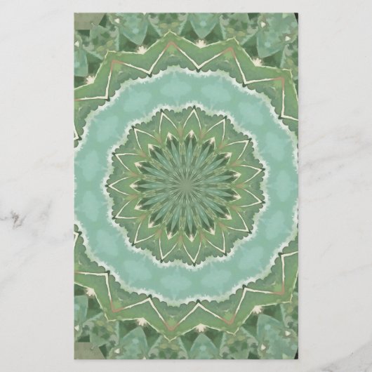 Papeterie Mandala Succulent (Devant)