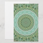 Papeterie Mandala Succulent (Devant / Derrière)