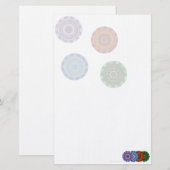 Papeterie Mandalas Les Éléments (Devant / Derrière)