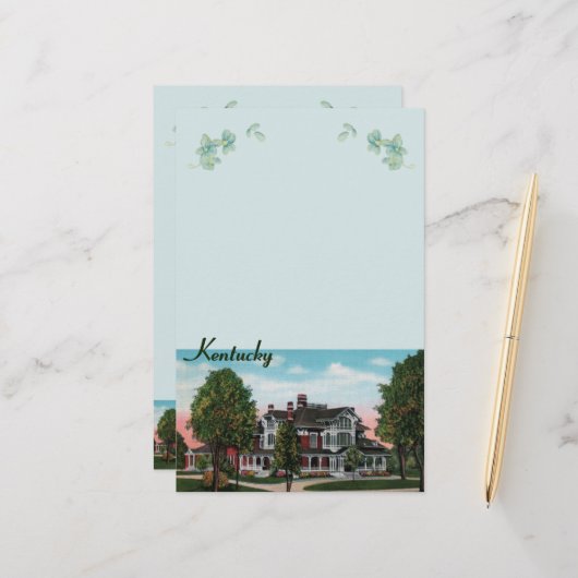 Papeterie Mansion du Kentucky (Devant/Arrière en situation)