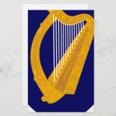 Papeterie Manteau des bras de l'Irlande - emblème irlandais (Devant / Derrière)