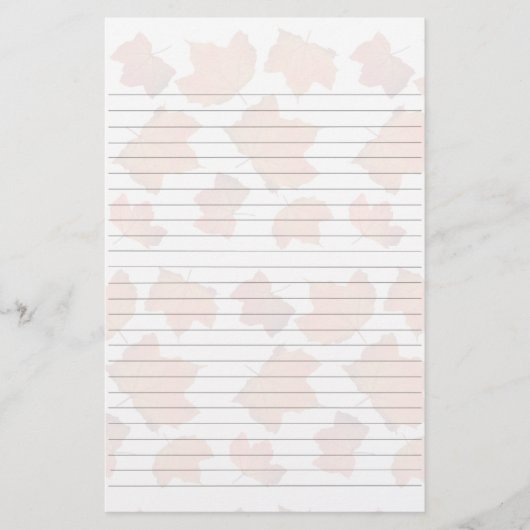 Papeterie Maple Leaves Lined Writing Paper  (Devant)