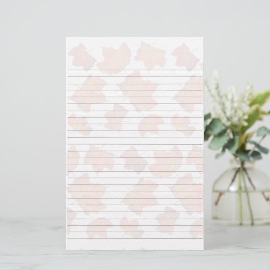 Papeterie Maple Leaves Lined Writing Paper  (Debout devant)