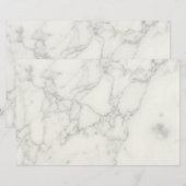 Papeterie Marbre Blanc (Devant / Derrière)
