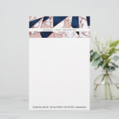 Papeterie Marbre géométrique de la Parties scintillant Rose  (Debout devant)