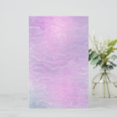 Papeterie Marbre violet élégant peint à la main (Debout devant)