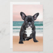 Papeterie Mare French Bulldog Beach Eau Soleil (Devant / Derrière)
