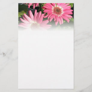 Papeterie Marguerite rose de Gerbera