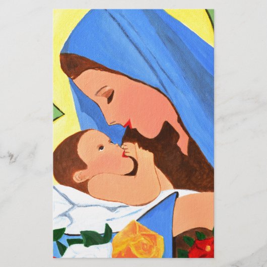 Papeterie Maria et bébé Jésus (Devant)