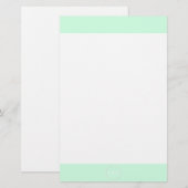 Papeterie Mariage à la menthe verte Pastel (Devant / Derrière)