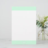 Papeterie Mariage à la menthe verte Pastel (Debout devant)