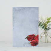 Papeterie Mariage bleu cascade vintage (Debout devant)