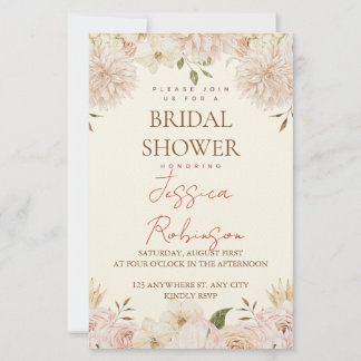 Papeterie Mariage Fleurs Rose Tendresse