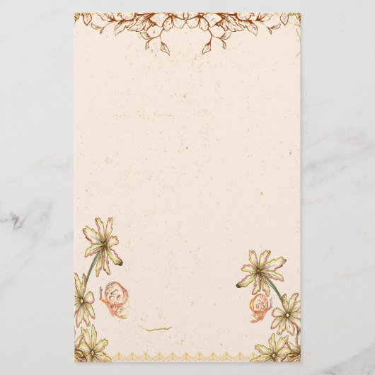 Papeterie Mariage Fleurs vintages (Devant)