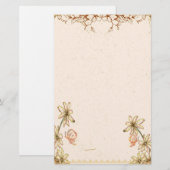 Papeterie Mariage Fleurs vintages (Devant / Derrière)