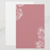 Papeterie Mariage floral moderne (Devant / Derrière)